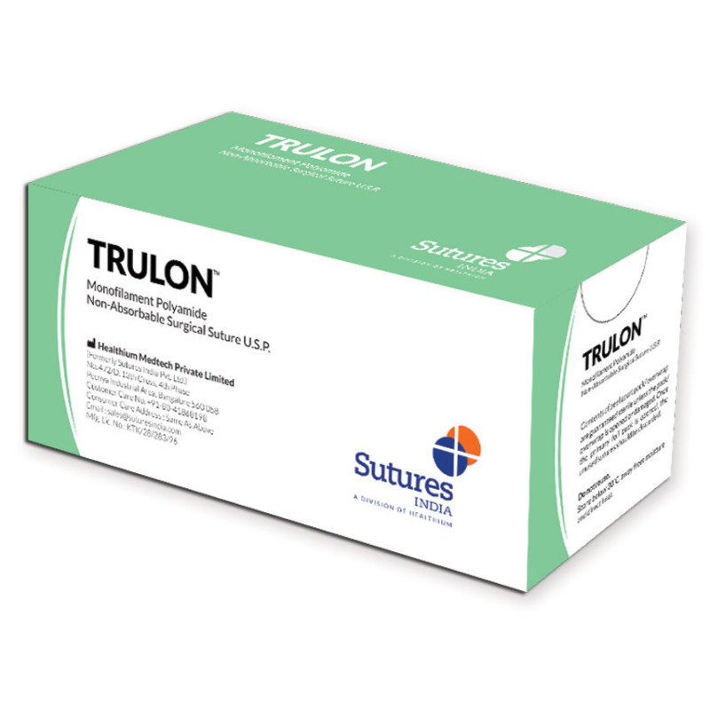 SUTURA NON ASSORBIBILE TRULON calibro 3/0